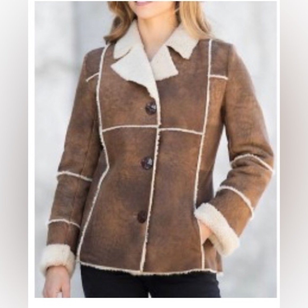 Cabela's Women's Brown Sherpa Ranching Coat Size medium